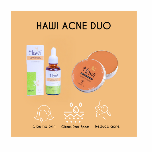 Hawi Acne Treatment Duo - Best Acne-Fighting Solutions for Clear Skin