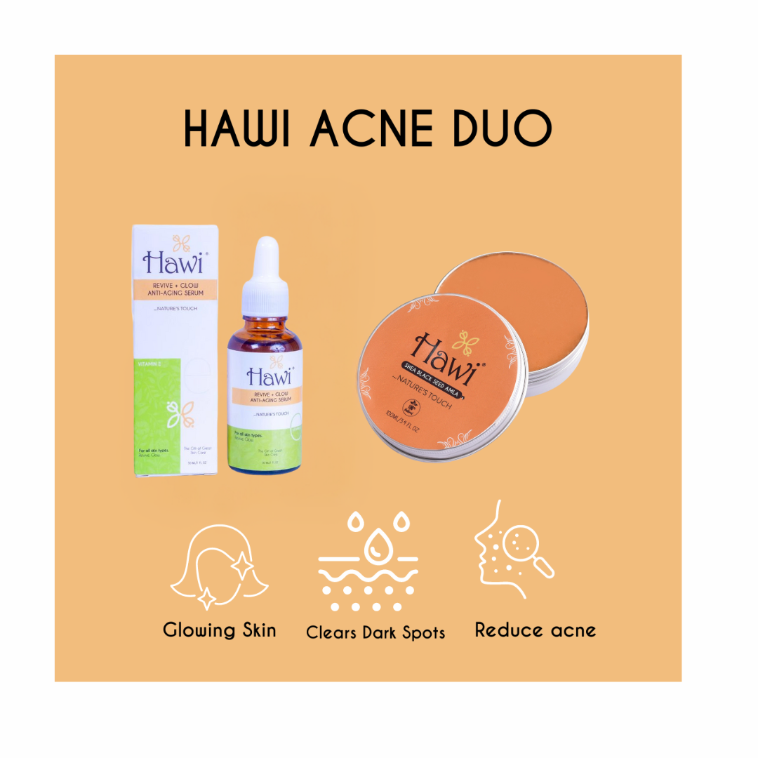Hawi Acne Treatment Duo - Best Acne-Fighting Solutions for Clear Skin - Hawi Nature's Touch