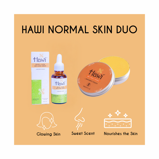 Hawi Normal Skin Duo - Radiant Glow & Sweet Sensation for Normal Skin - Hawi Nature's Touch