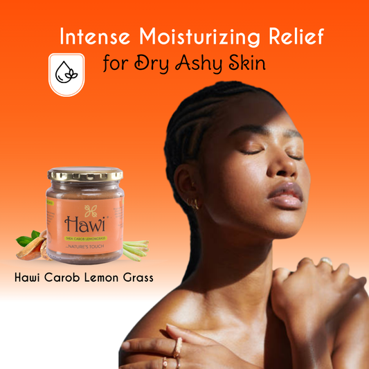 Hawi Carob Lemongrass Moisturizer - NET WT 291ml (9.8 fl oz) | Dry Skin & Anti-Aging - Hawi Nature's Touch