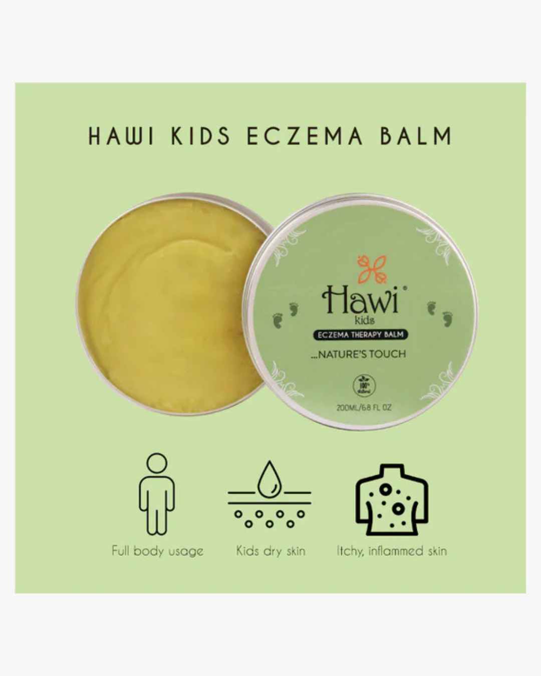Hawi Kids Eczema Balm - 200ml (6.8 fl oz) | Soothing Relief for Dry & Sensitive Skin