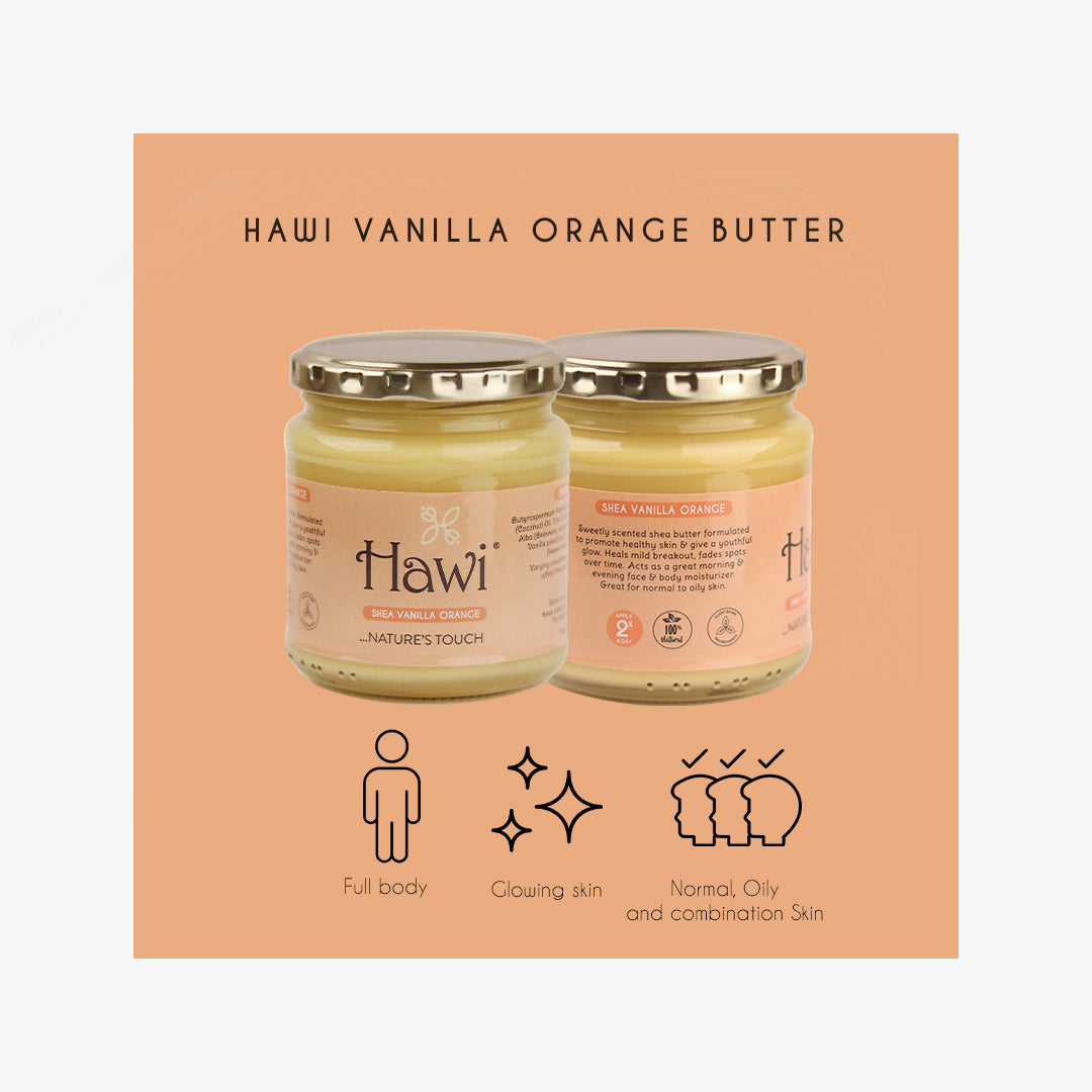 Hawi Vanilla-Orange Moisturizer - NET WT 291ml (9.8 fl oz) | Sweet Hydration for Normal Skin