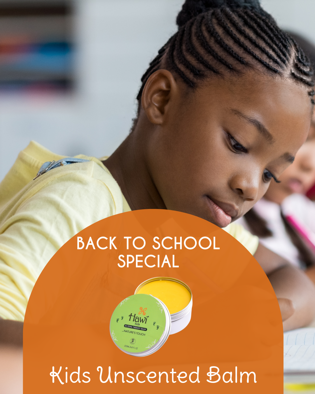 Hawi Kids Unscented Balm 200ml | Gentle Moisturizer for Dry & Sensitive Skin