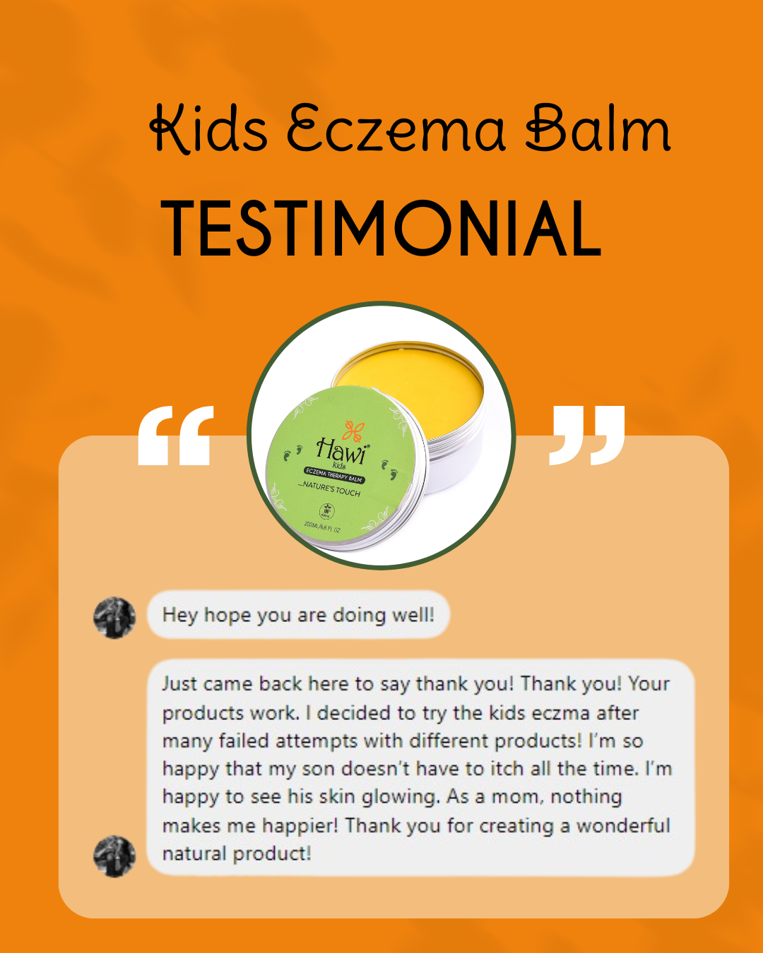 Hawi Kids Eczema Balm 200ml - Soothing Relief for Dry and Sensitive Skin - Hawi Nature's Touch