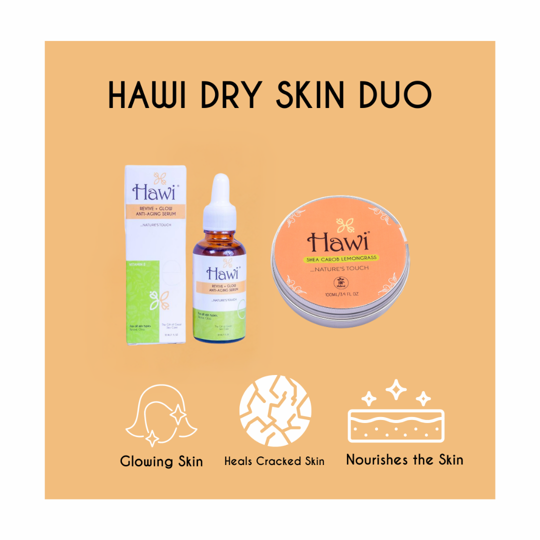 Hawi Dry Skin Duo - Ultimate Hydration & Revival for Dry, Dull Skin