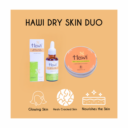 Hawi Dry Skin Duo - Ultimate Hydration & Revival for Dry, Dull Skin - Hawi Nature's Touch