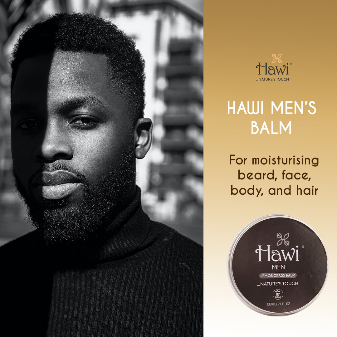 Hawi Men's Skin & Beard Balm,100ML/3-4-fl-oz