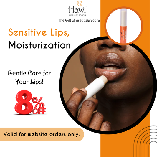 Hawi Honey Shea Lip Balm - NET WT 10g (0.35oz) | Eczema Care & Moisturizes Dry, Chapped Lips Naturally
