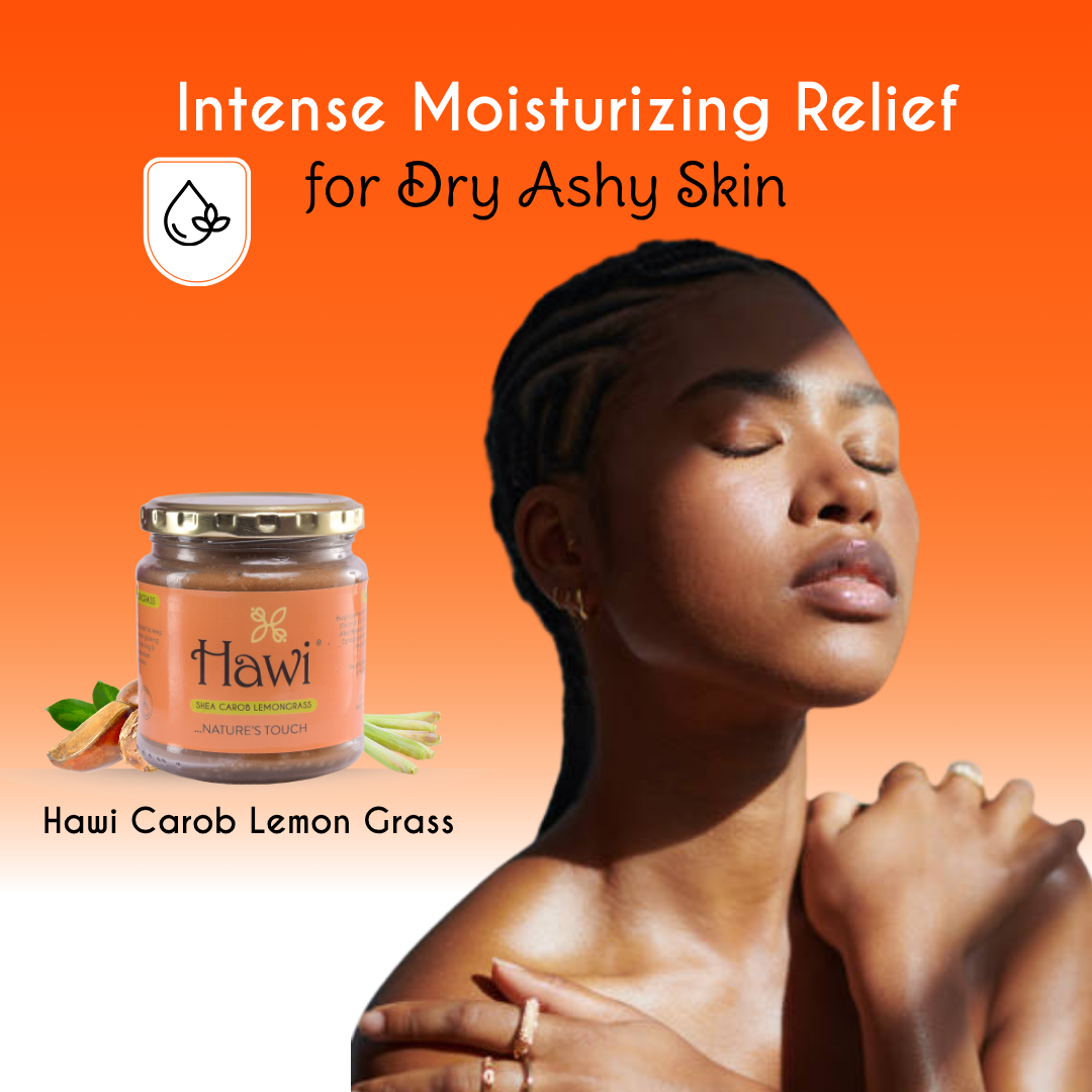Hawi Carob Lemongrass Moisturizer - NET WT 291ml (9.8 fl oz) | Dry Skin & Anti-Aging - Hawi Nature's Touch