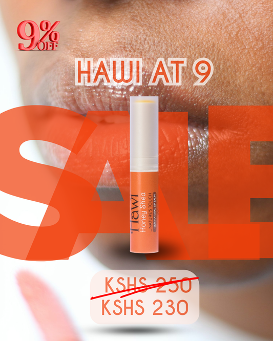 Hawi Honey Shea Lip Balm - Natural Eczema Care & Moisturizer for Dry, Chapped Lips - NET WT 10g (0.35oz)