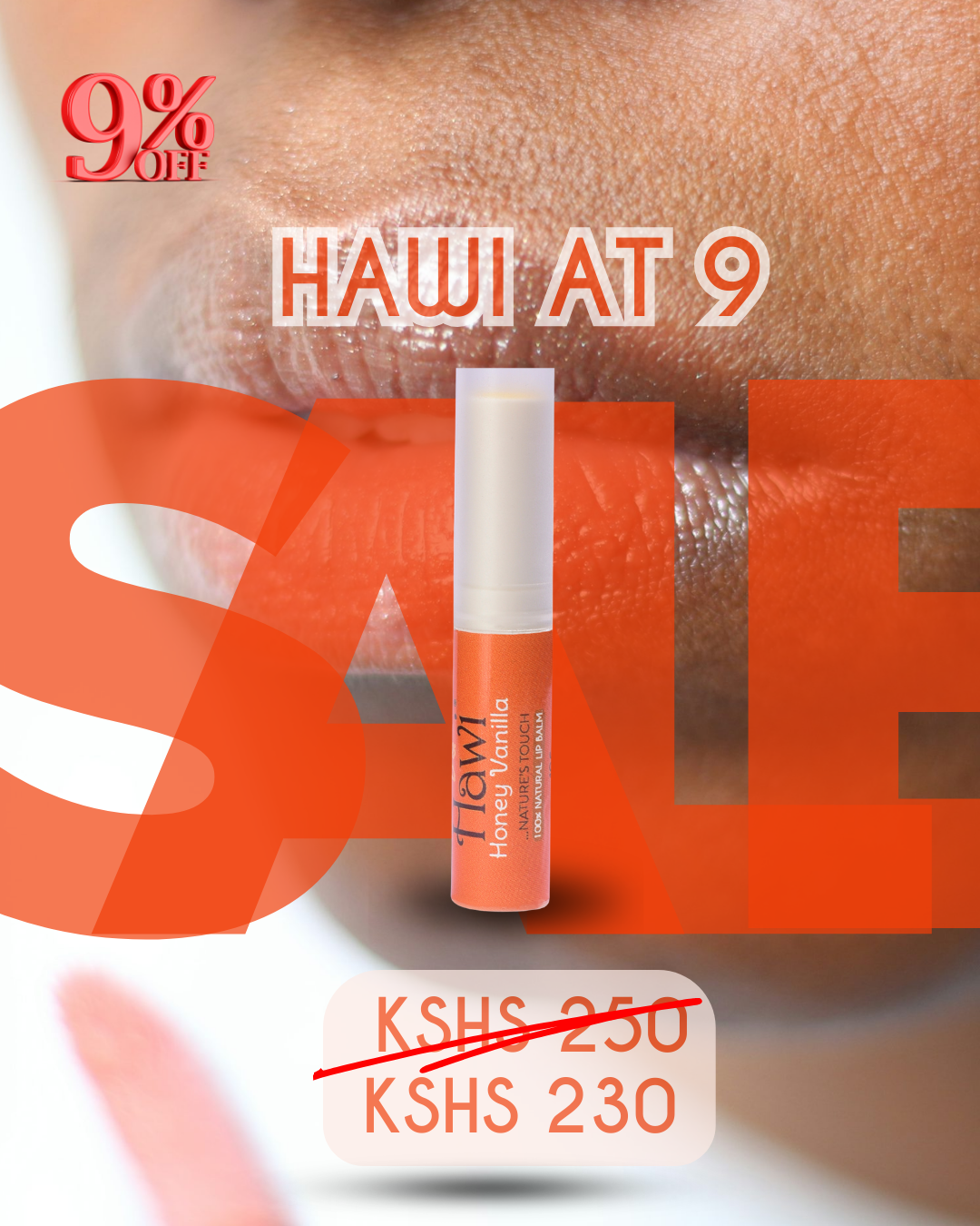 Hawi Honey Peppermint Lip Balm - Mint Sensation for Moisturizing & Nourishing Dry Lips - NET WT 10g (0.35oz)