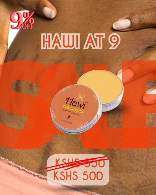 Hawi Carrot Sunflower Moisturizer 100ml | Fades Stretchmarks & Rejuvenates Dry Skin