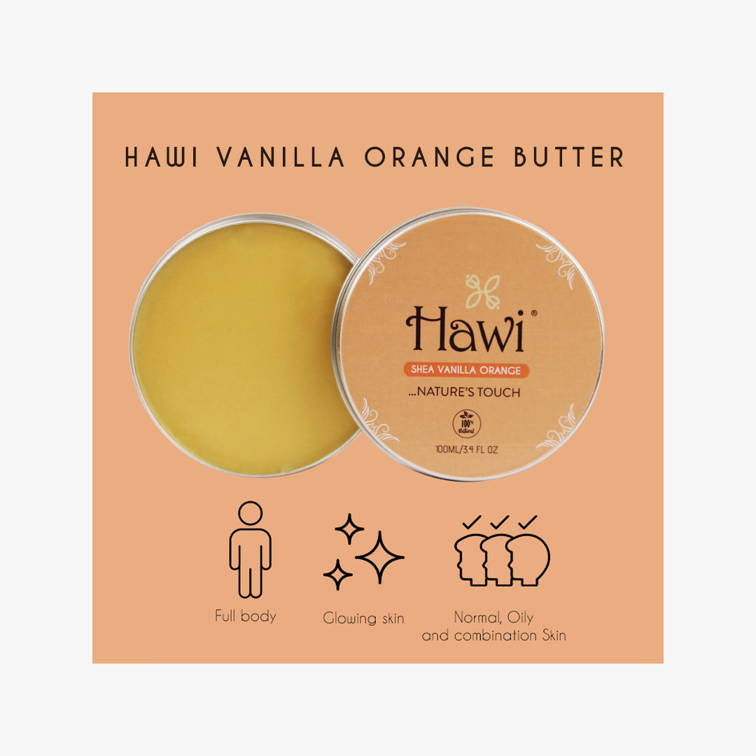 Hawi Vanilla-Orange Moisturizer - NET WT 100ml (3.4 fl oz) | Sweet Hydration for Normal Skin